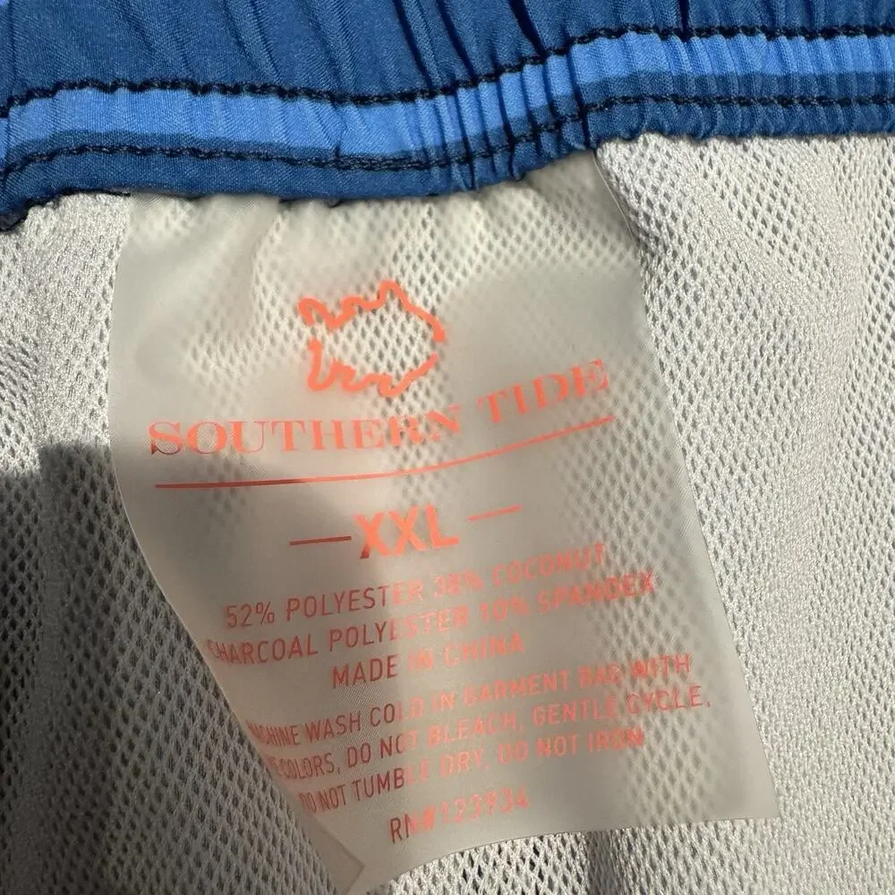 Southern Tide Wateree Stripe Water Short Aged Denim XXL NEW